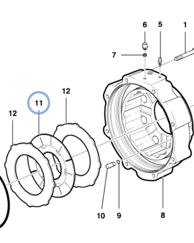 12743129 FRICTION DISC 12743129 FRICTION DISC