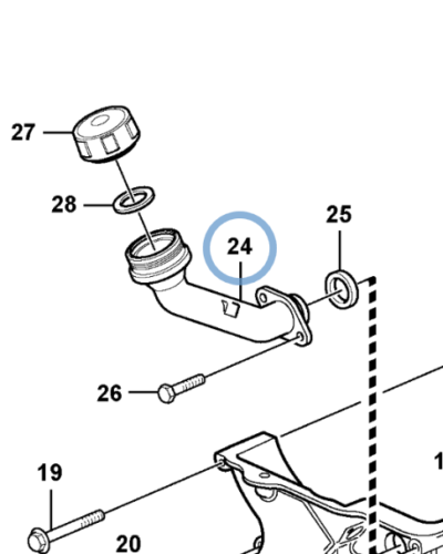 15000482 OIL FILLER PIPE 15000482 OIL FILLER PIPE