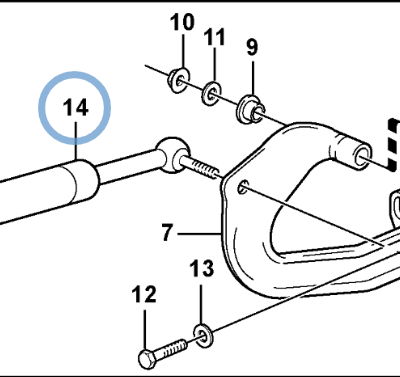 11435550 GAS SPRING 11435550 GAS SPRING