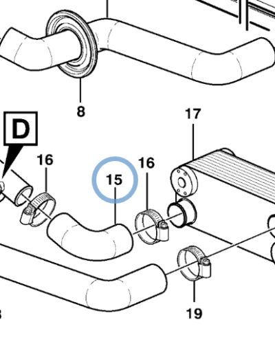 11148336 RADIATOR HOSE 11148336 RADIATOR HOSE