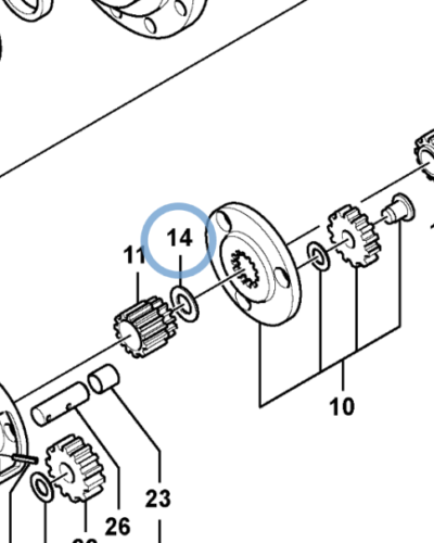 14596621 THRUST WASHER 14596621 THRUST WASHER
