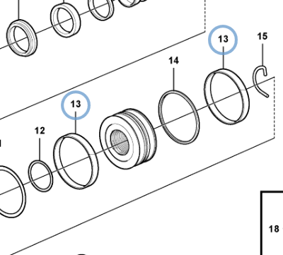 11107817 PISTON SEAL 11107817 PISTON SEAL