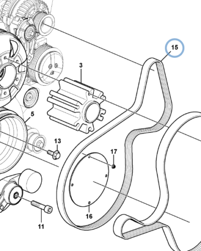 15142467 MULTI-RIB BELT 15142467 MULTI-RIB BELT