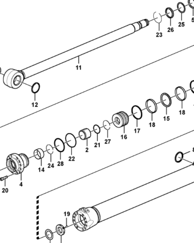 14512948 SEALING KIT BOOM CYLINDER 14512948 SEALING KIT BOOM CYLINDER