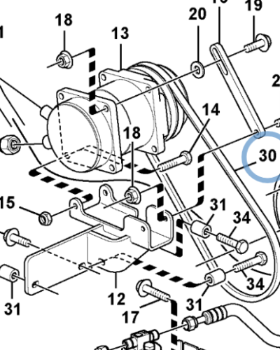 16203128 V-BELT-A/C 16203128 V-BELT-A/C