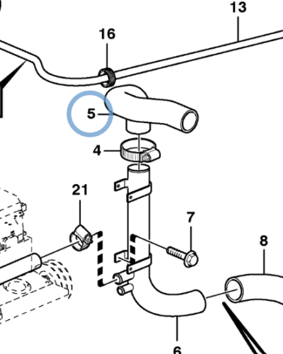 11180702 RADIATOR HOSE 11180702 RADIATOR HOSE