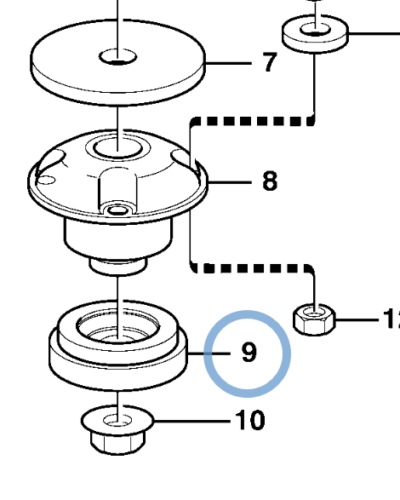 11192036 RUBBER CUSHION 11192036 RUBBER CUSHION