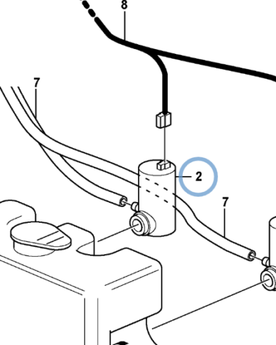 11707985 WINDSHIELD WIPER FLUID PUMP 11707985 WINDSHIELD WIPER FLUID PUMP