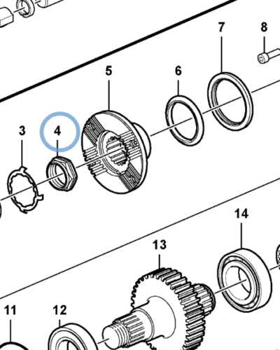 1522293 SHAFT NUT 1522293 SHAFT NUT