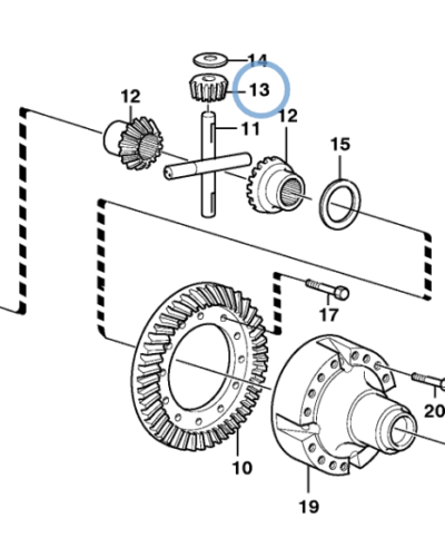 1524587 DIFFRENTIAL SIDE GEAR 1524587 DIFFRENTIAL SIDE GEAR