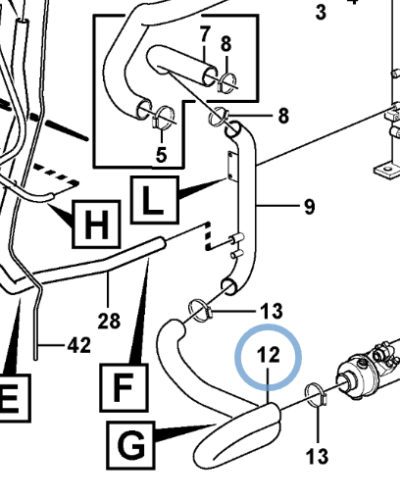 15411749 RADIATOR HOSE 15411749 RADIATOR HOSE