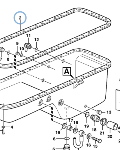 1545696 OIL PAN GASKET 1545696 OIL PAN GASKET