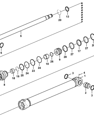 14589134 SEALING KIT BOOM CYL. 14589134 SEALING KIT BOOM CYL.