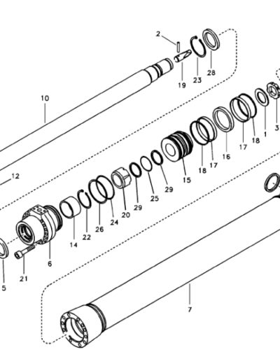 14589140 SEALING KIT DIPPER ARM CYLINDER 14589140 SEALING KIT DIPPER ARM CYLINDER