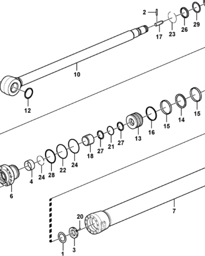 14589144 SEALING KIT DIPPER ARM CYLINDER 14589144 SEALING KIT DIPPER ARM CYLINDER