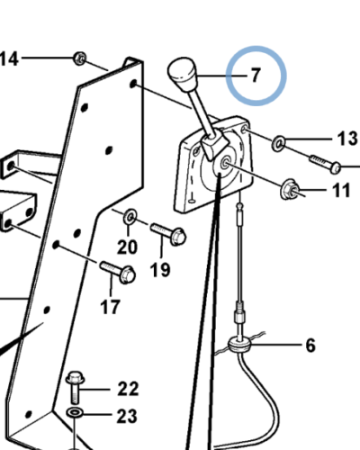 11202931 HAND THROTTLE CONTROL 11202931 HAND THROTTLE CONTROL