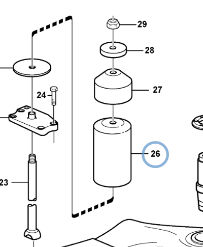 11116402 RUBBER ELEMENT 11116402 RUBBER ELEMENT