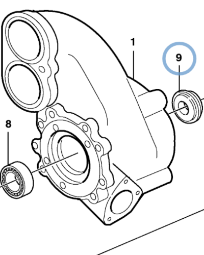 1676561 WATER PUMP SEAL 1676561 WATER PUMP SEAL