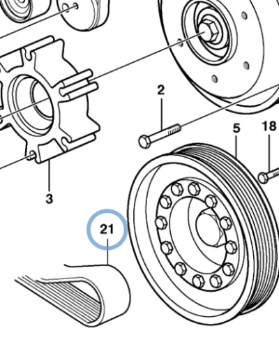11127316 V-RIBBED BELT 11127316 V-RIBBED BELT
