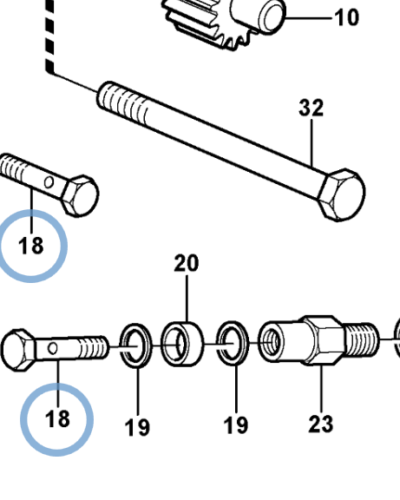 7074033 HOLLOW SCREW 7074033 HOLLOW SCREW