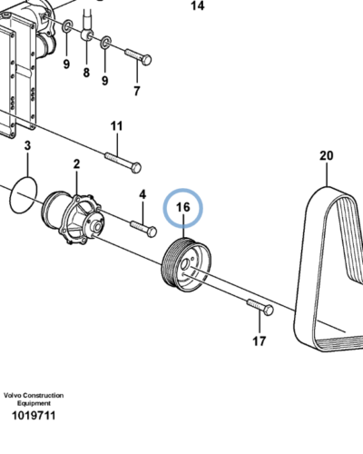 21483521 V-BELT PULLEY 21483521 V-BELT PULLEY
