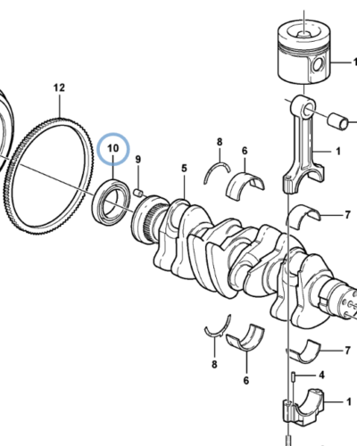 21628356 CRANKSHAFT SEAL 21628356 CRANKSHAFT SEAL