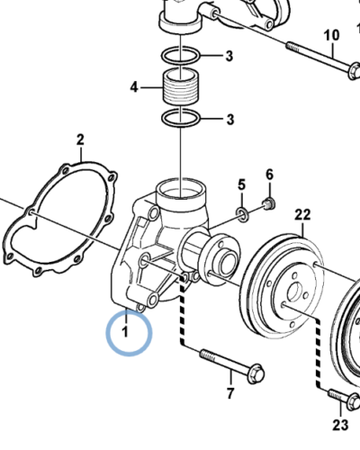 21727935 WATER PUMP 21727935 WATER PUMP
