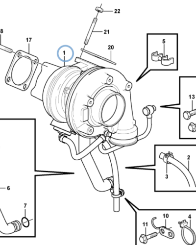 22205087 TURBOCHARGER 22205087 TURBOCHARGER