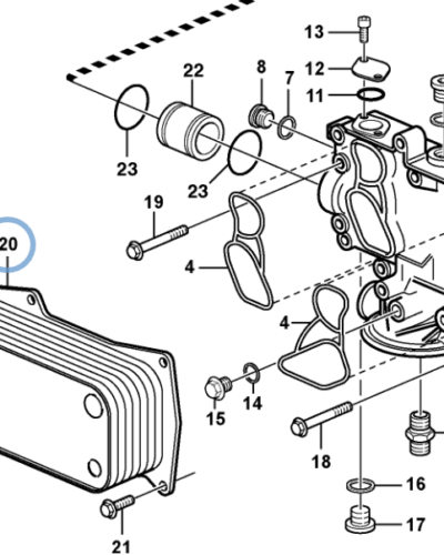22592869 OIL COOLER 22592869 OIL COOLER
