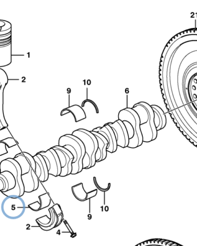 270124 CON ROD BEARING PAIR STD 270124 CON ROD BEARING PAIR STD