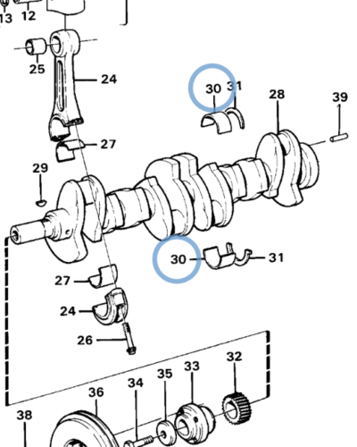 270433 MAIN BEARING PAIR 270433 MAIN BEARING PAIR