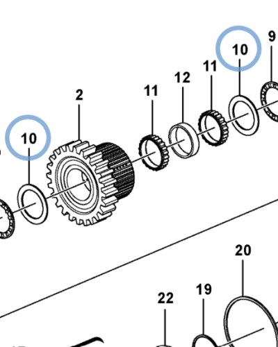 4871341 THRUST WASHER 4871341 THRUST WASHER