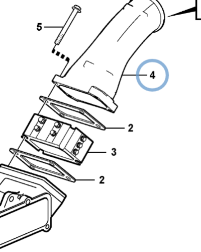 11423327 CHARGE AIR PIPE 11423327 CHARGE AIR PIPE