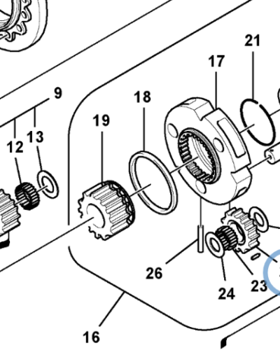SA7117-34300 PLANETARY GEAR SA7117-34300 PLANETARY GEAR