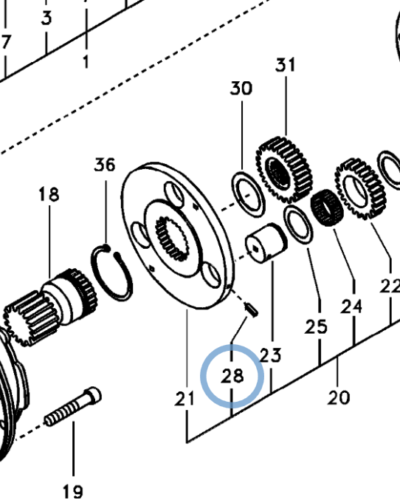 SA 9325-08010 SPRING PIN SA 9325-08010 SPRING PIN