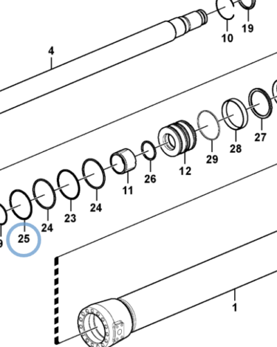 SA9566-11100 BACK UP RING SA9566-11100 BACK UP RING
