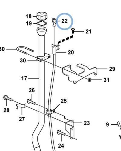 11158385 OIL DIPSTICK 11158385 OIL DIPSTICK